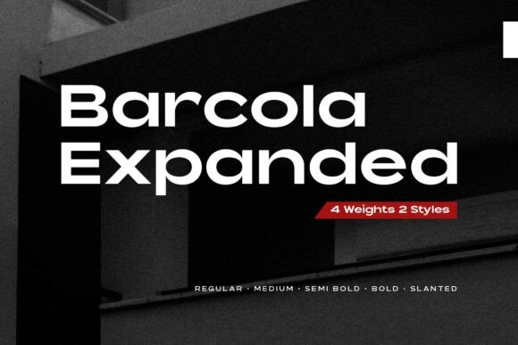 Barcola Expanded Typeface for Modern Brands