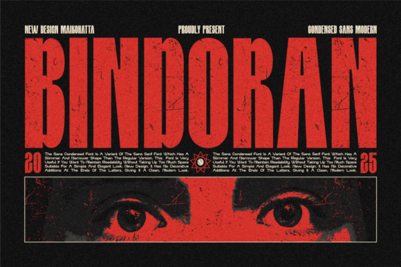 Bindoran: The Modern Condensed Typeface for Makers