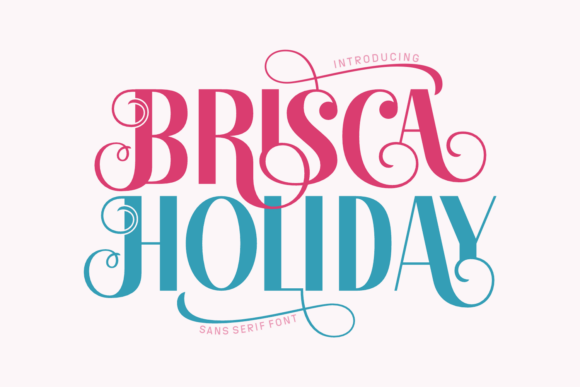 Brisca Holiday Font for Festive Campaigns