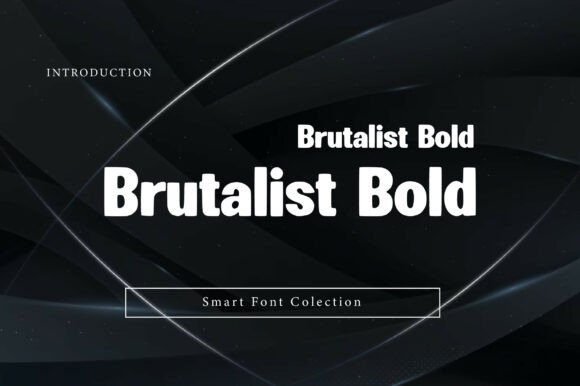Brutalist Bold Typeface for Web Design