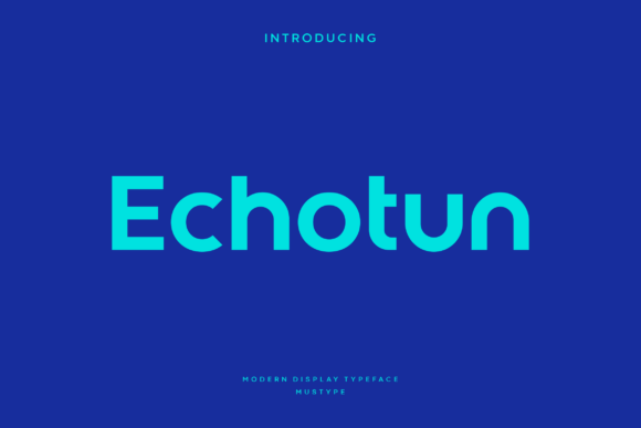 Echotun Font Review for Modern Branding