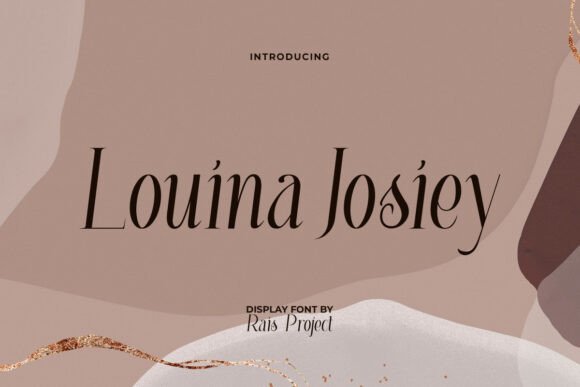 Elevate Your Brand with Louina Josiey Display Font