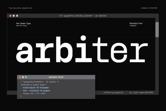 Gc Arbiter Typeface for Modern Branding