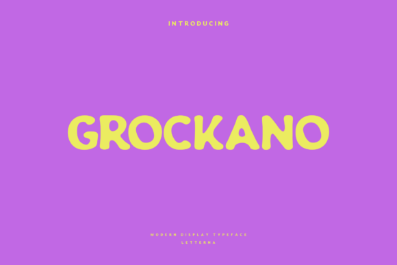 Grockano Font for Bold Web Typography