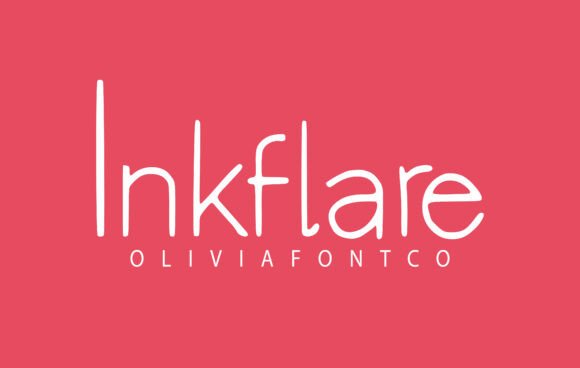 Inkflare: A Romantic Handwritten Font for Web Design