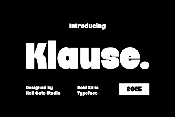 Klause: A Sophisticated Sans Serif Font for Modern Editorial Design