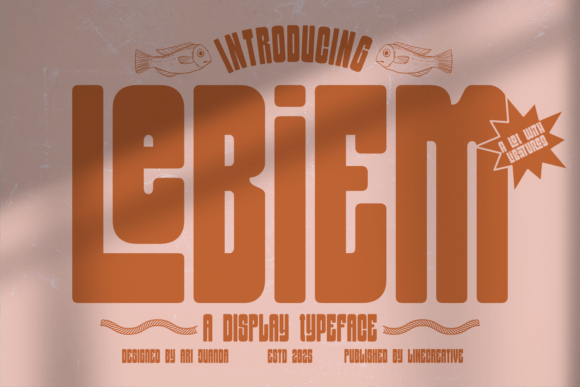 Lebiem Font: Bold Condensed Type for Crafters