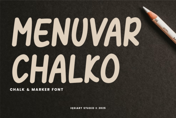 Menuvar Chalko: A Playful Typeface for Makers