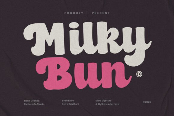 Milky Bun Font for Bold Retro Campaigns