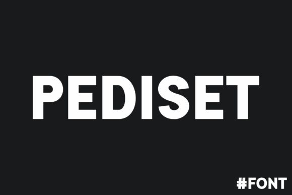 Pediset: A Bold Sans Serif Typeface for Modern Branding