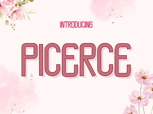 Picerce: A Unique Sans Serif Typeface for Modern Editorial Design