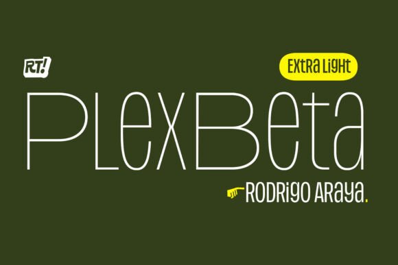 Plex Beta Extralight: A Modern Typeface for Branding