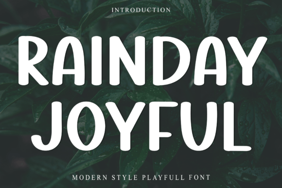 Rainday Joyful: A Festive Sans Serif for Holiday Editorial Design