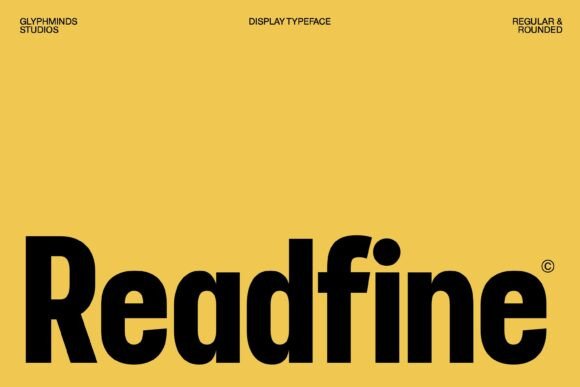 Readfine Typeface for Modern Editorial Design