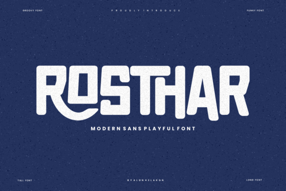 Rosthar Typeface for Bold Campaign Design