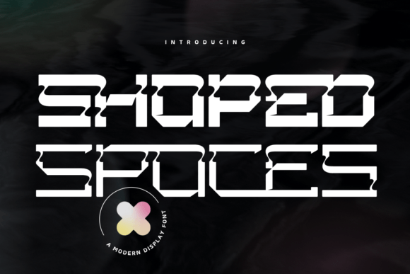 Shaped Spaces Font for Futuristic Maker Brands