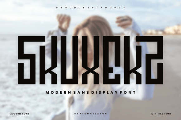 Skuxekz: A Unique Display Font for Modern Makers