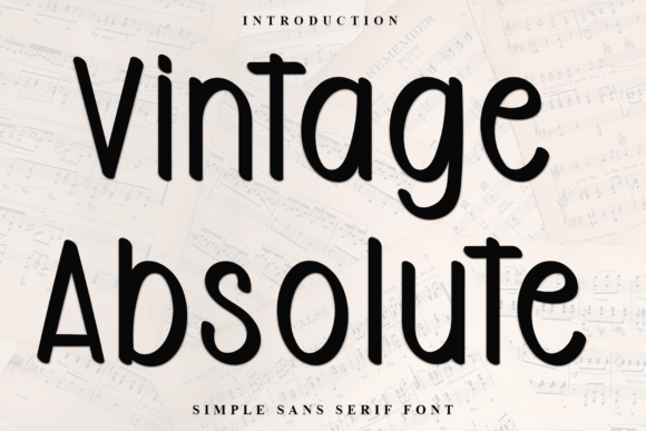 Vintage Absolute Typeface for Festive Branding