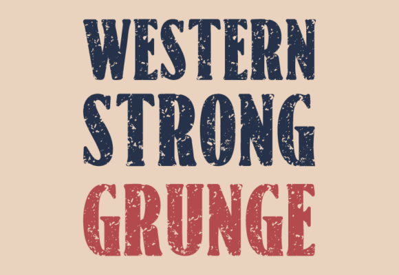 Western Strong Grunge Typeface Review