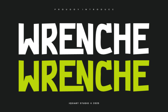 Wrenche: A Bold Sans Serif Font for Edgy Web Design